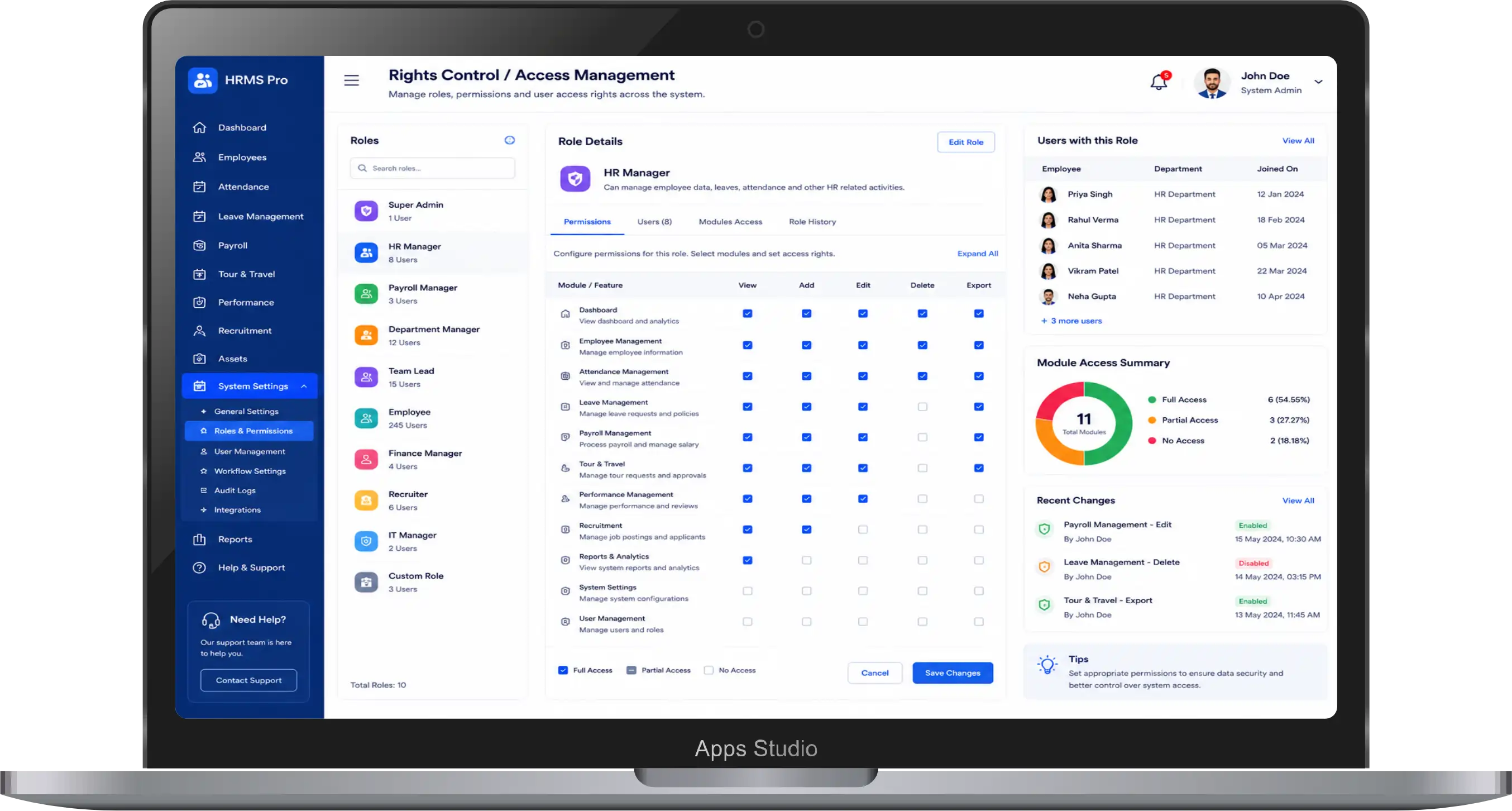 Apps Studio Dashboard 12