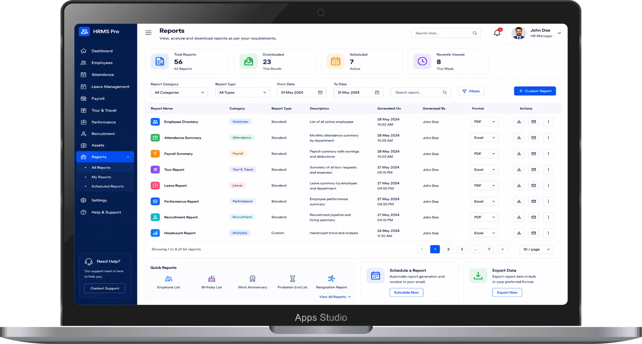 Apps Studio Dashboard 13