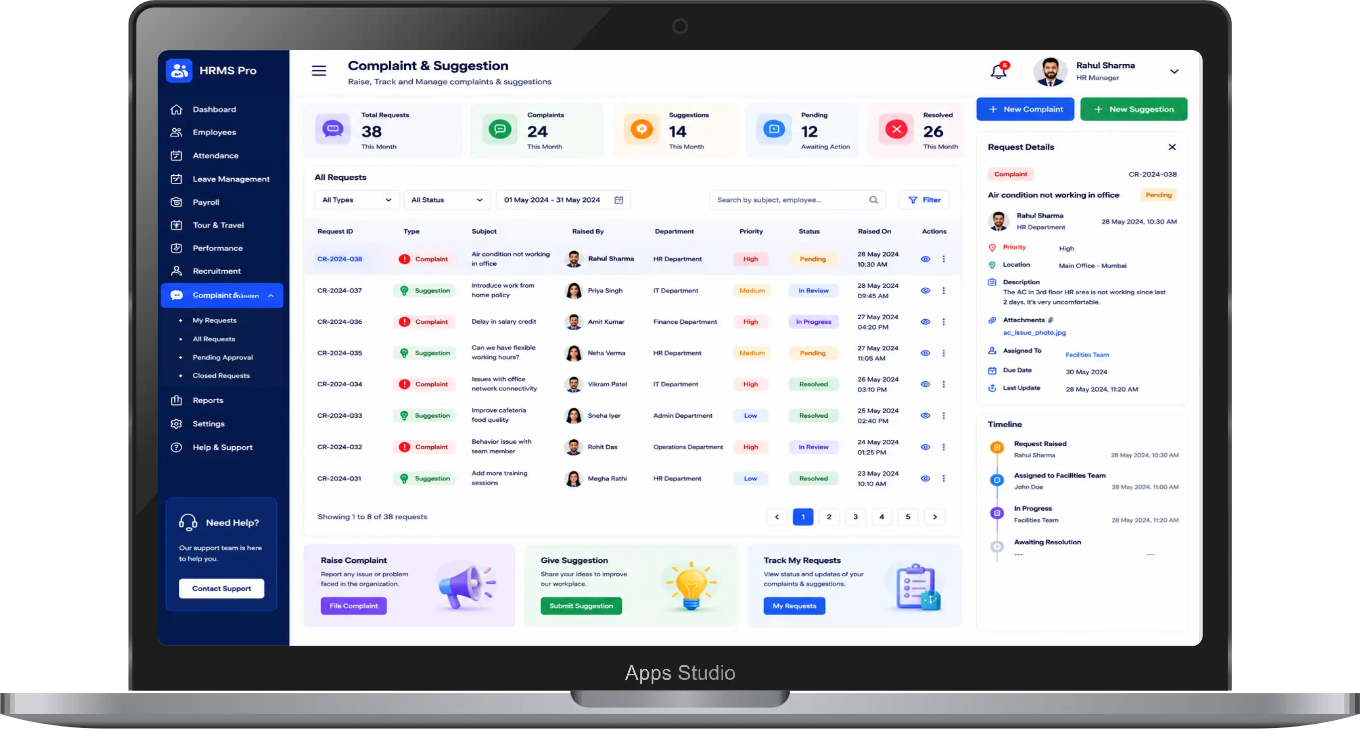 Apps Studio Dashboard 16