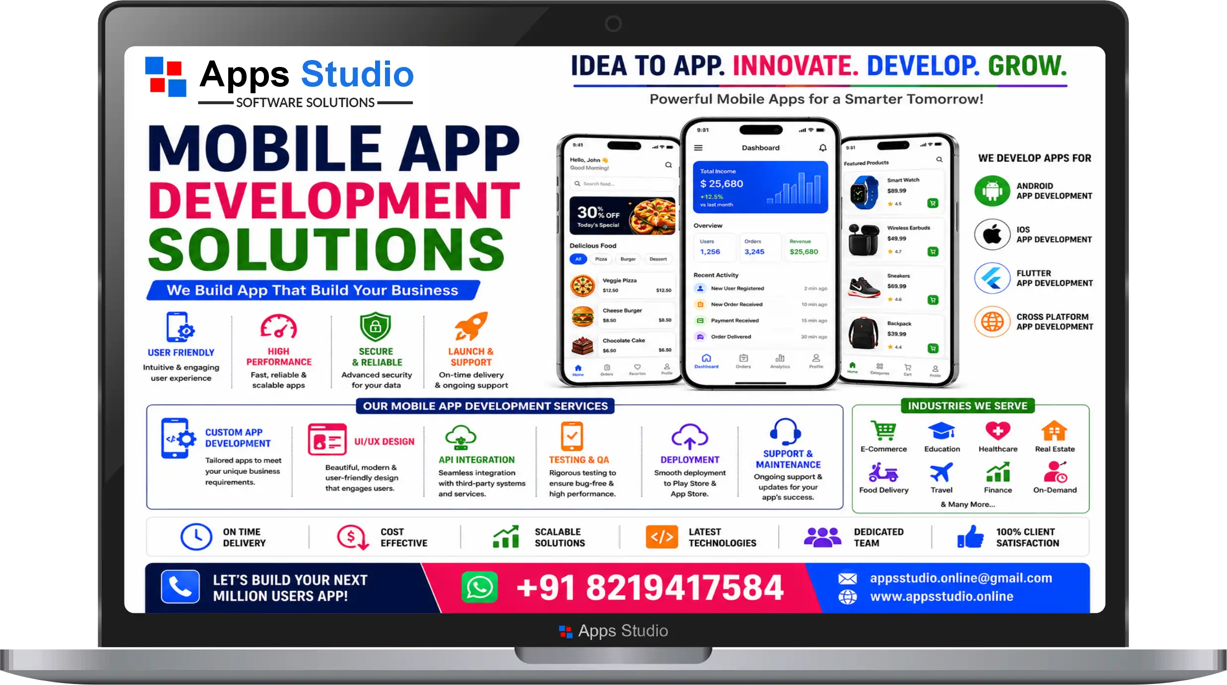 Apps Studio Dashboard 2