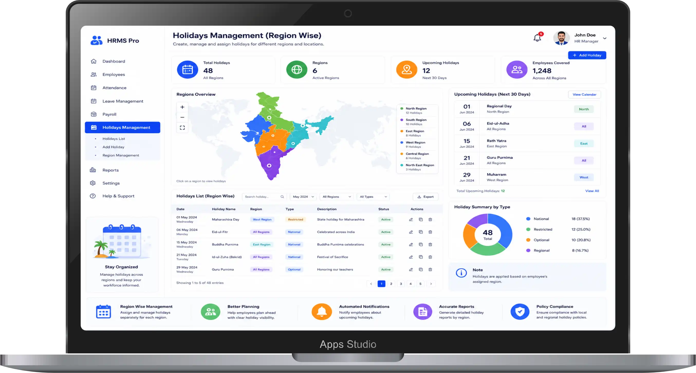 Apps Studio Dashboard 9