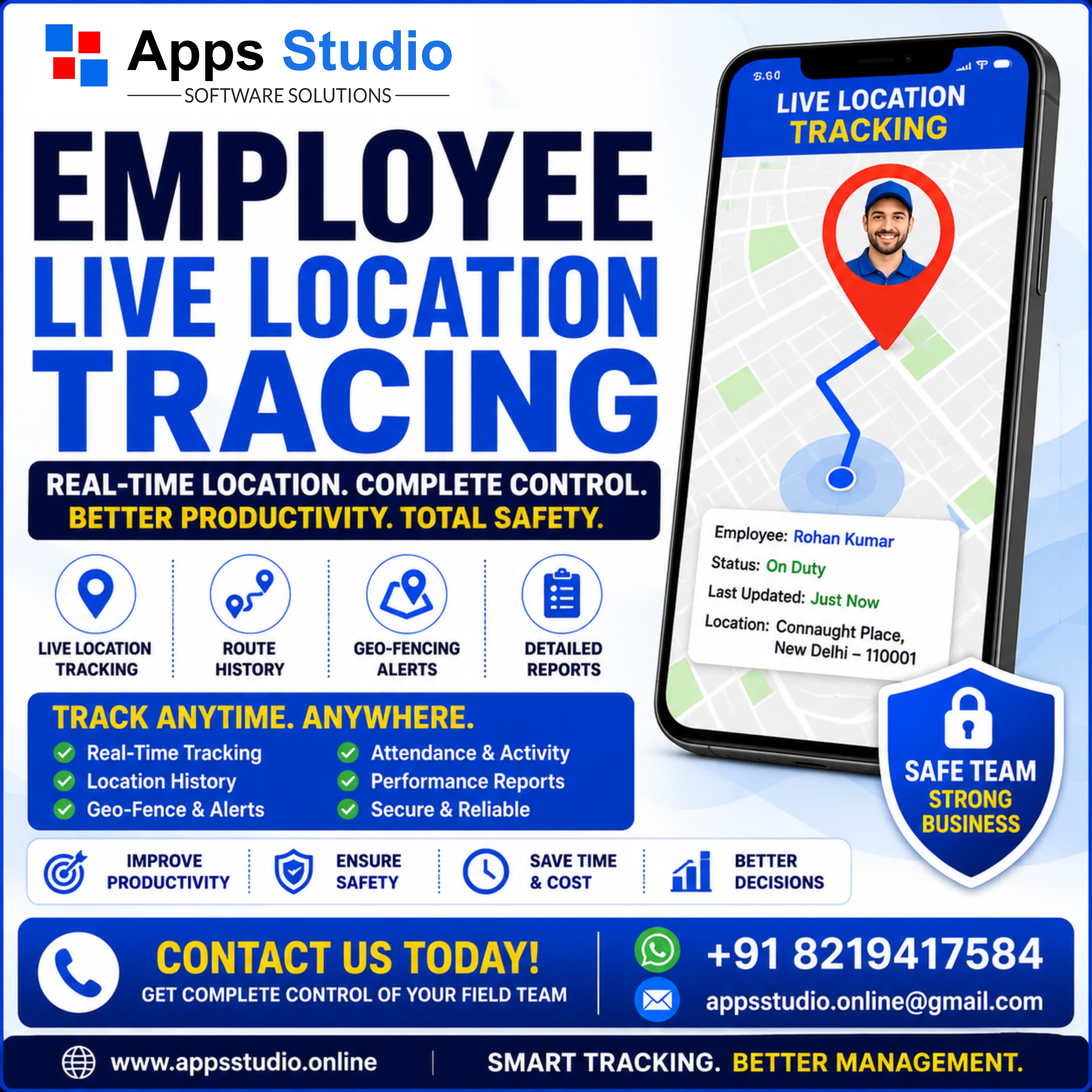 Employee Live Location Tracking Software
